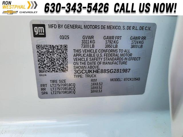2025 Chevrolet Silverado 1500 Vehicle Photo in AURORA, IL 60503-9326