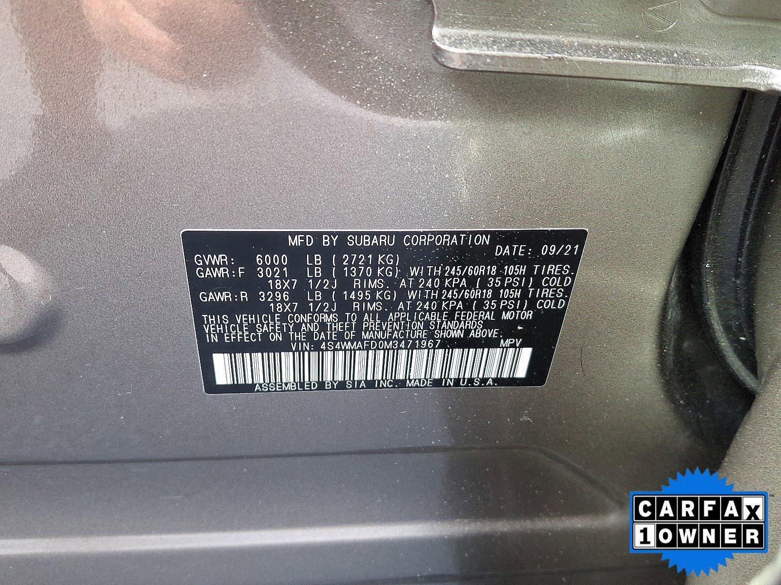 2021 Subaru Ascent Vehicle Photo in Harrisburg, PA 17111