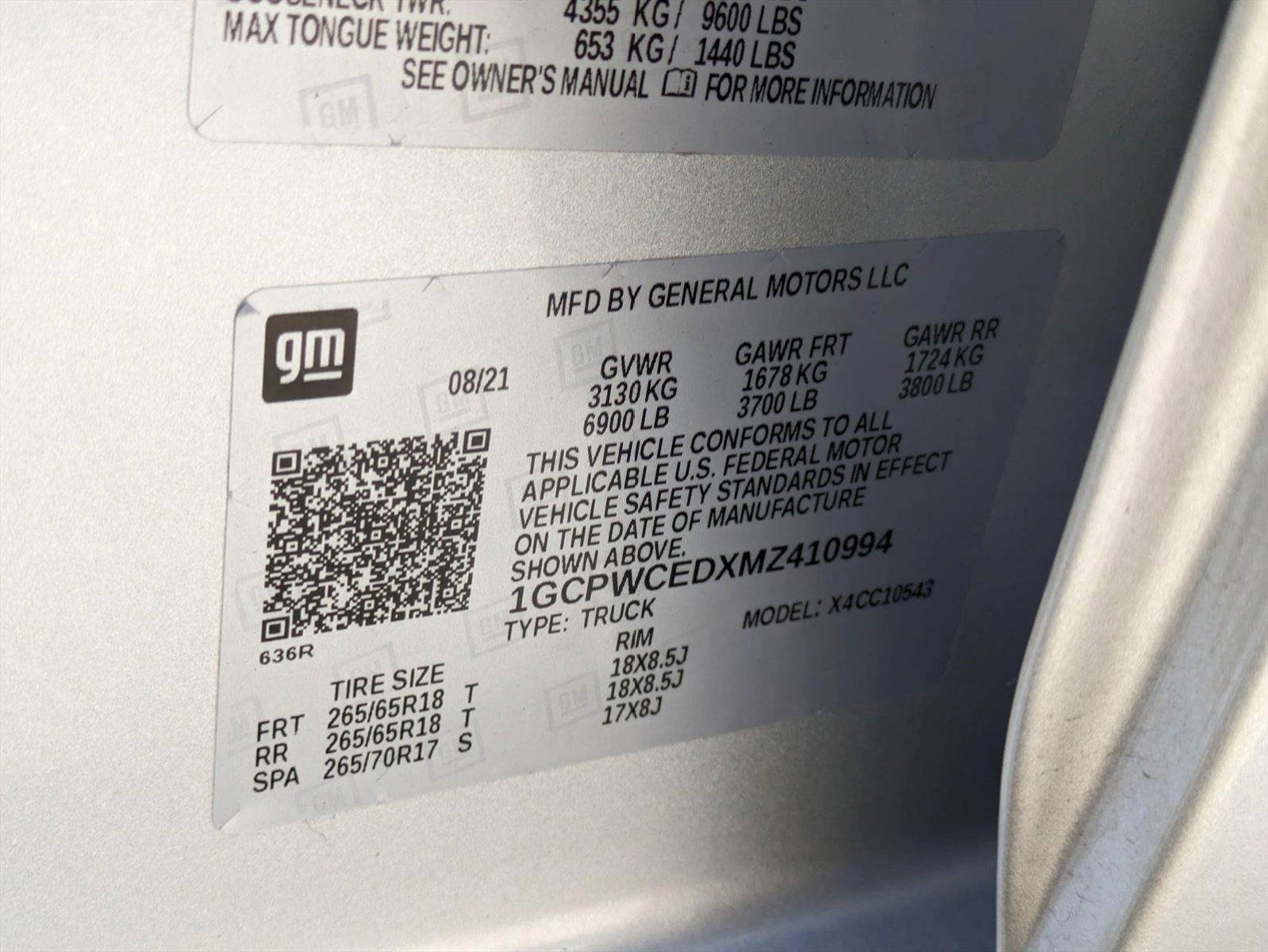 2021 Chevrolet Silverado 1500 Vehicle Photo in ORLANDO, FL 32812-3021