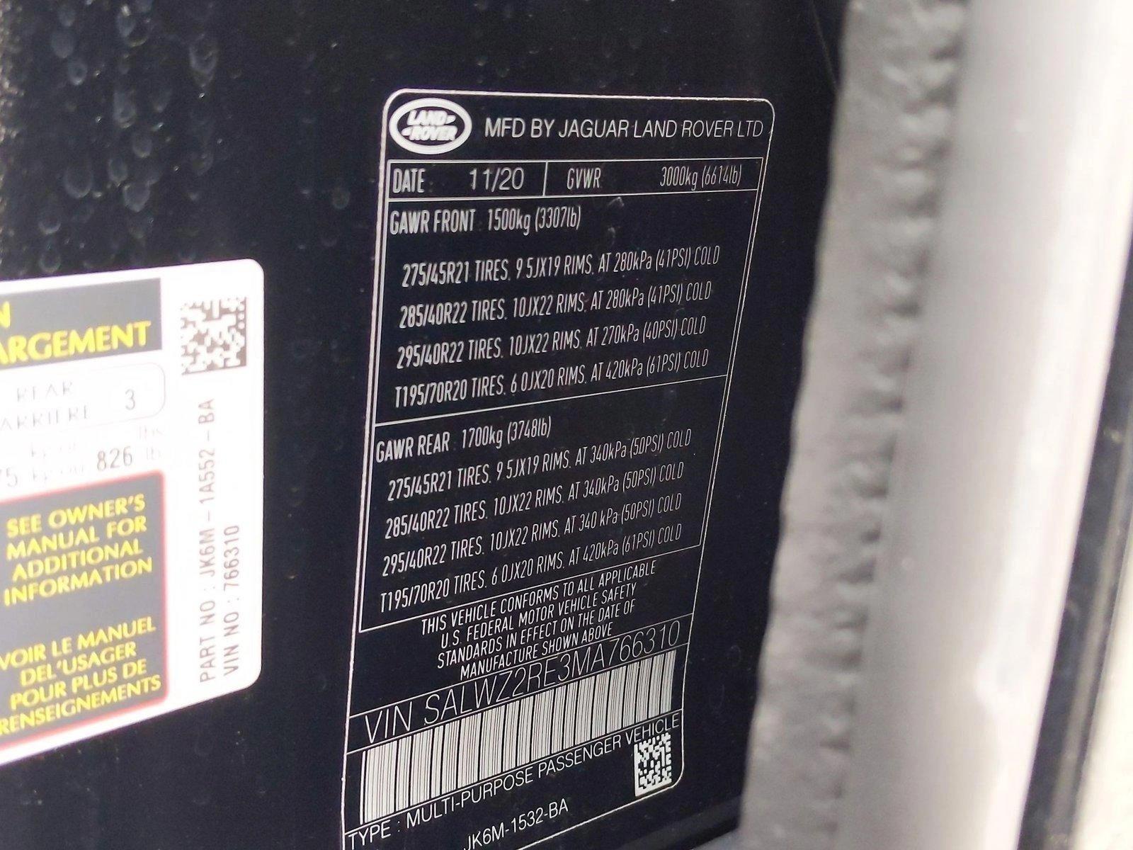 2021 Land Rover Range Rover Sport Vehicle Photo in Bethesda, MD 20852