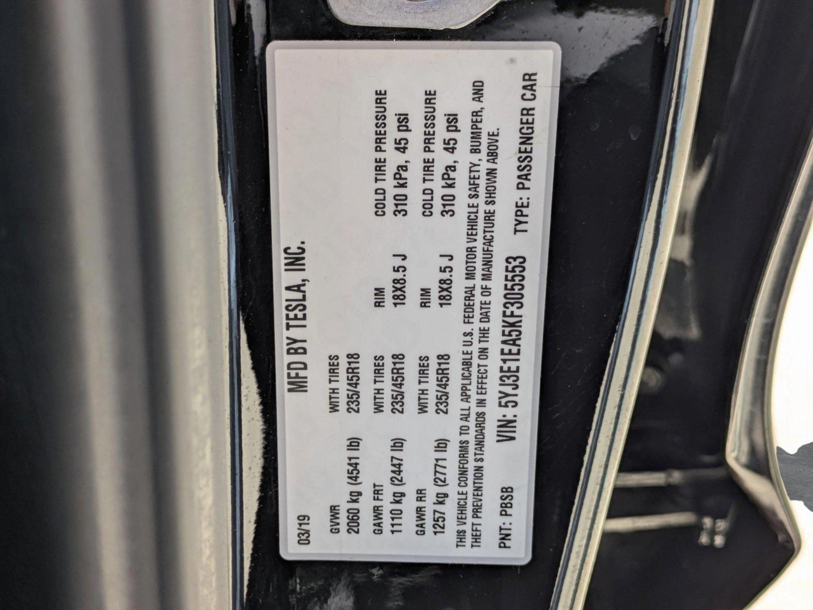 2019 Tesla Model 3 Vehicle Photo in Tustin, CA 92782