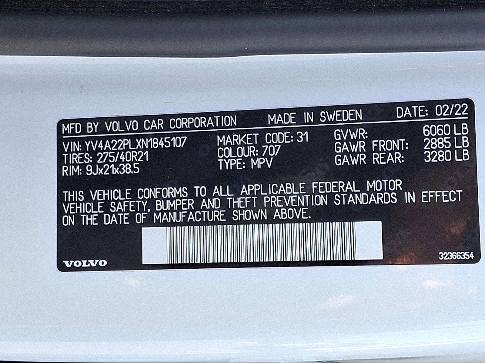 2022 Volvo XC90 Vehicle Photo in Trevose, PA 19053