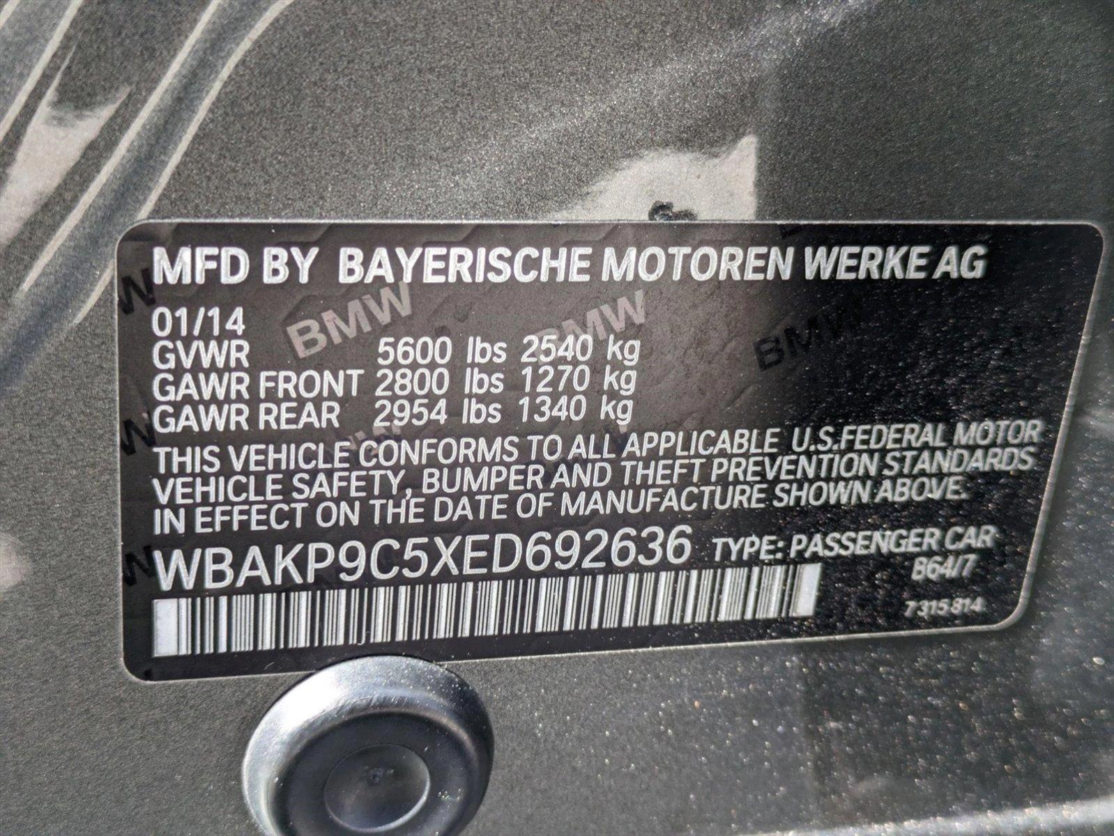 2014 BMW 5 Series Vehicle Photo in GREENACRES, FL 33463-3207