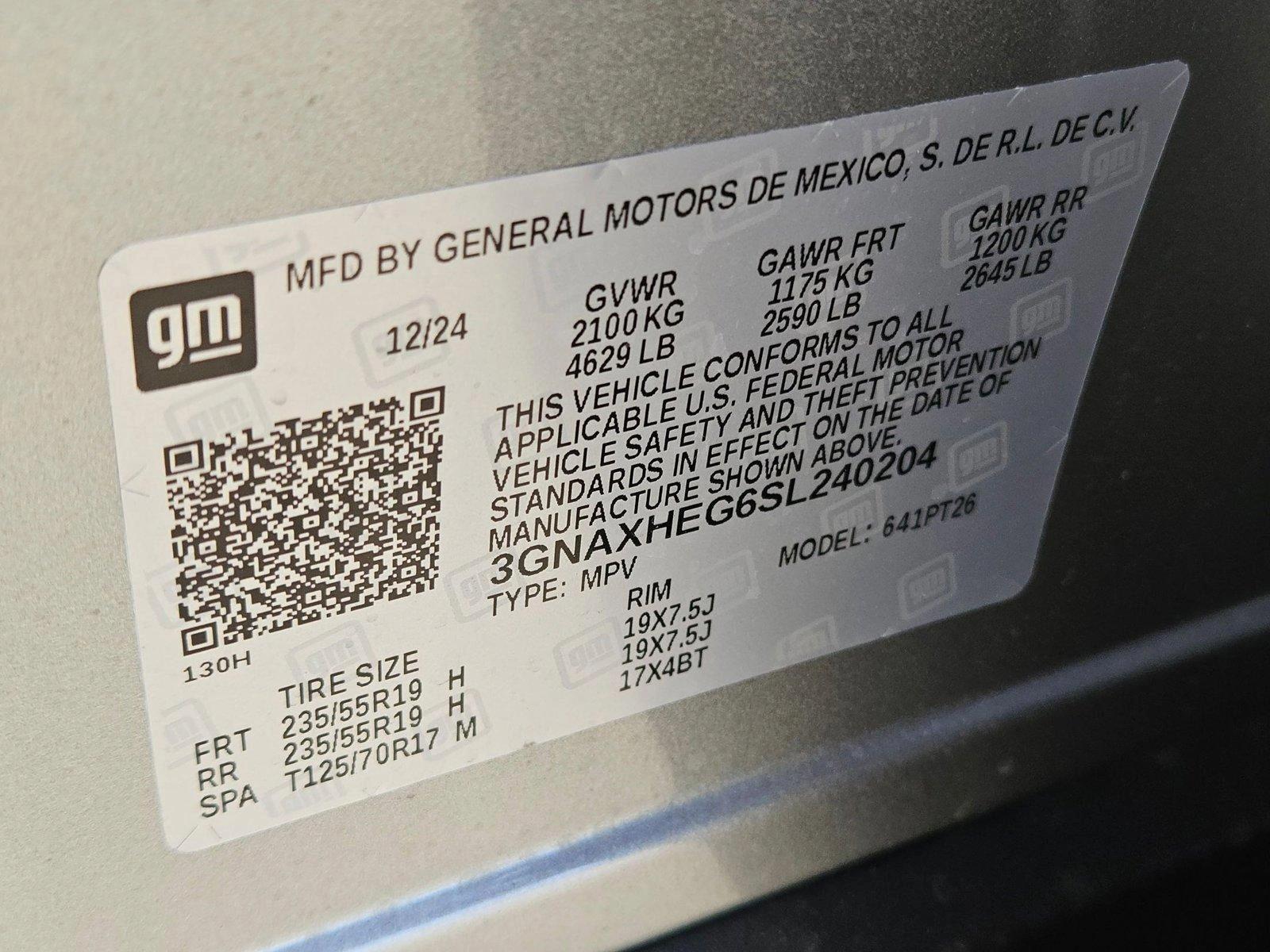 2025 Chevrolet Equinox Vehicle Photo in CORPUS CHRISTI, TX 78416-1100