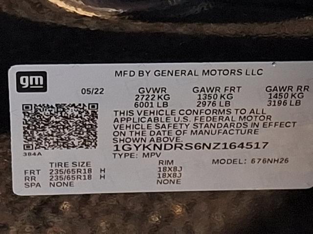 2022 Cadillac XT5 Vehicle Photo in TREVOSE, PA 19053-4984
