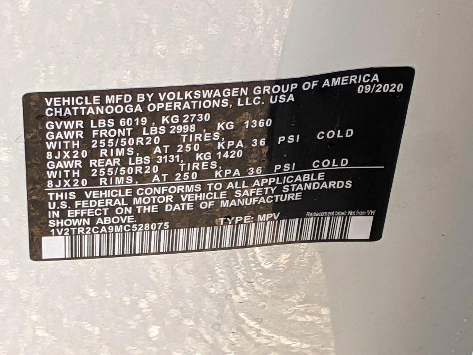 2021 Volkswagen Atlas Vehicle Photo in Cockeysville, MD 21030