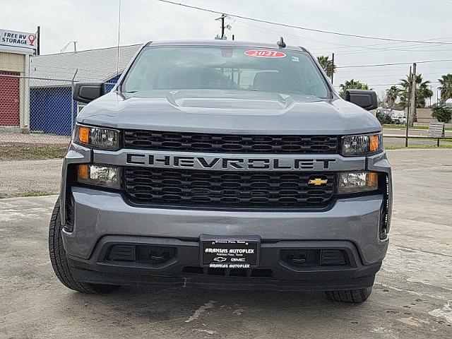 Used 2021 Chevrolet Silverado 1500 Custom with VIN 3GCPWBEK9MG215221 for sale in Aransas Pass, TX
