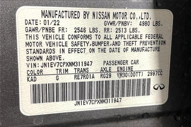2022 INFINITI Q50 Vehicle Photo in Tulsa, OK 74129