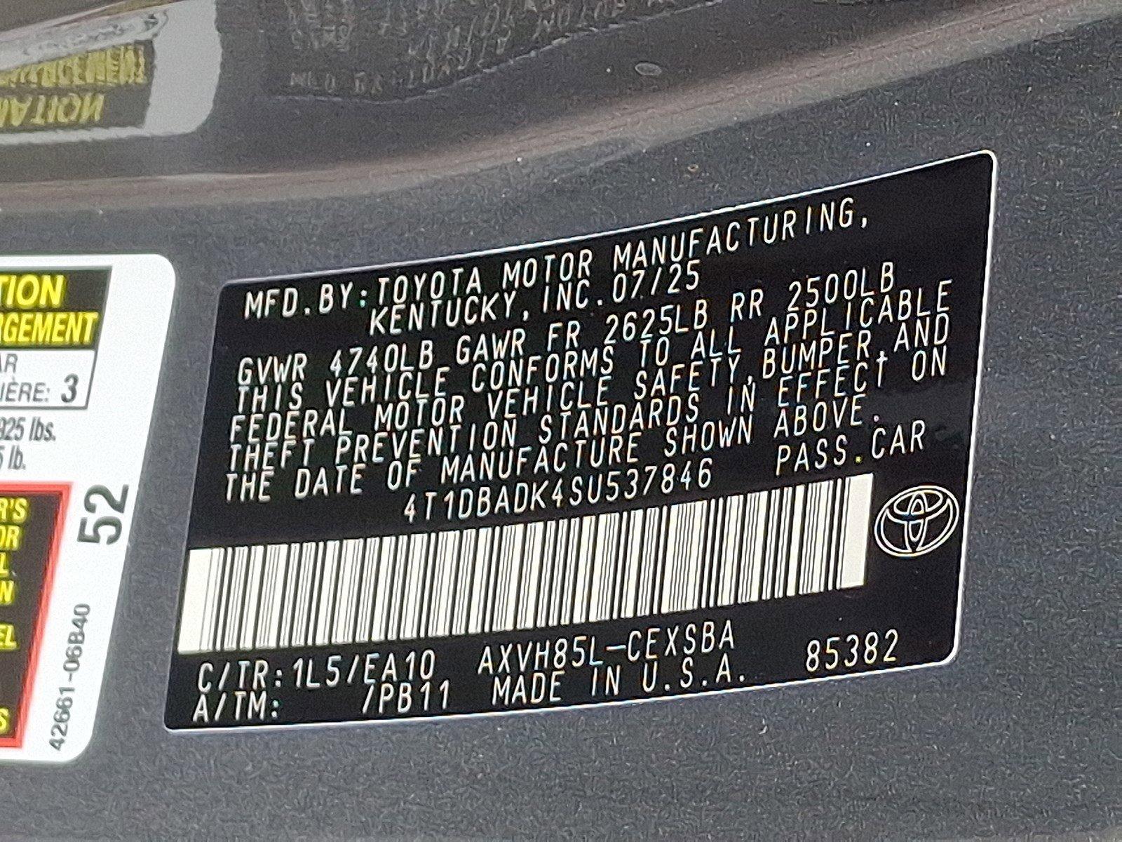 2025 Toyota Camry Vehicle Photo in Harrisburg, PA 17111