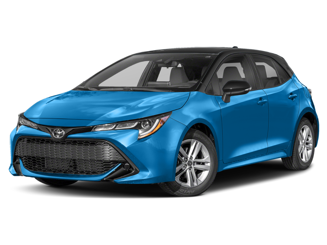 Corolla Hatchback SE Blue Flame/Midnight Black Metallic