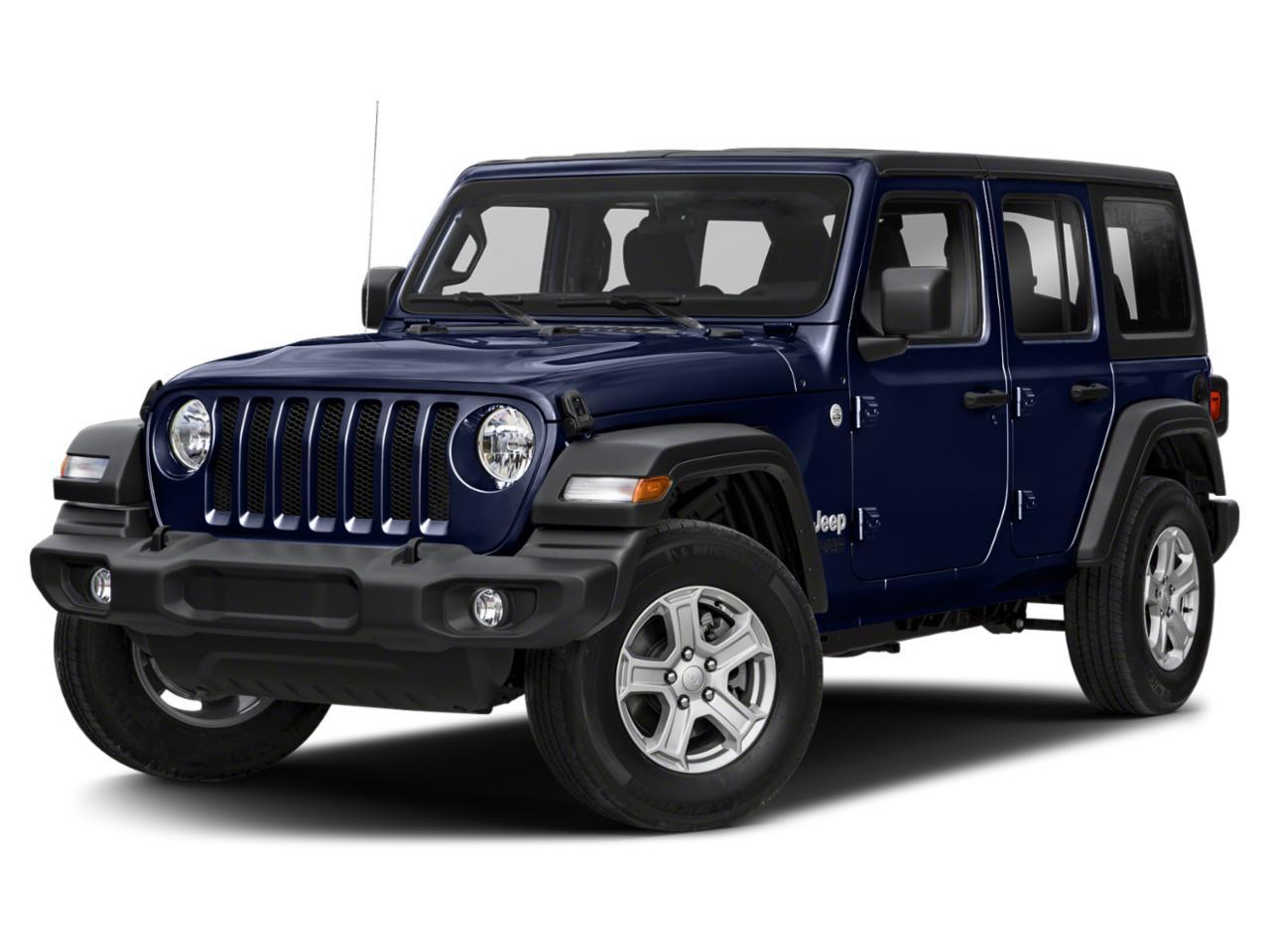 Navy Blue Jeep Wrangler 4 Door  