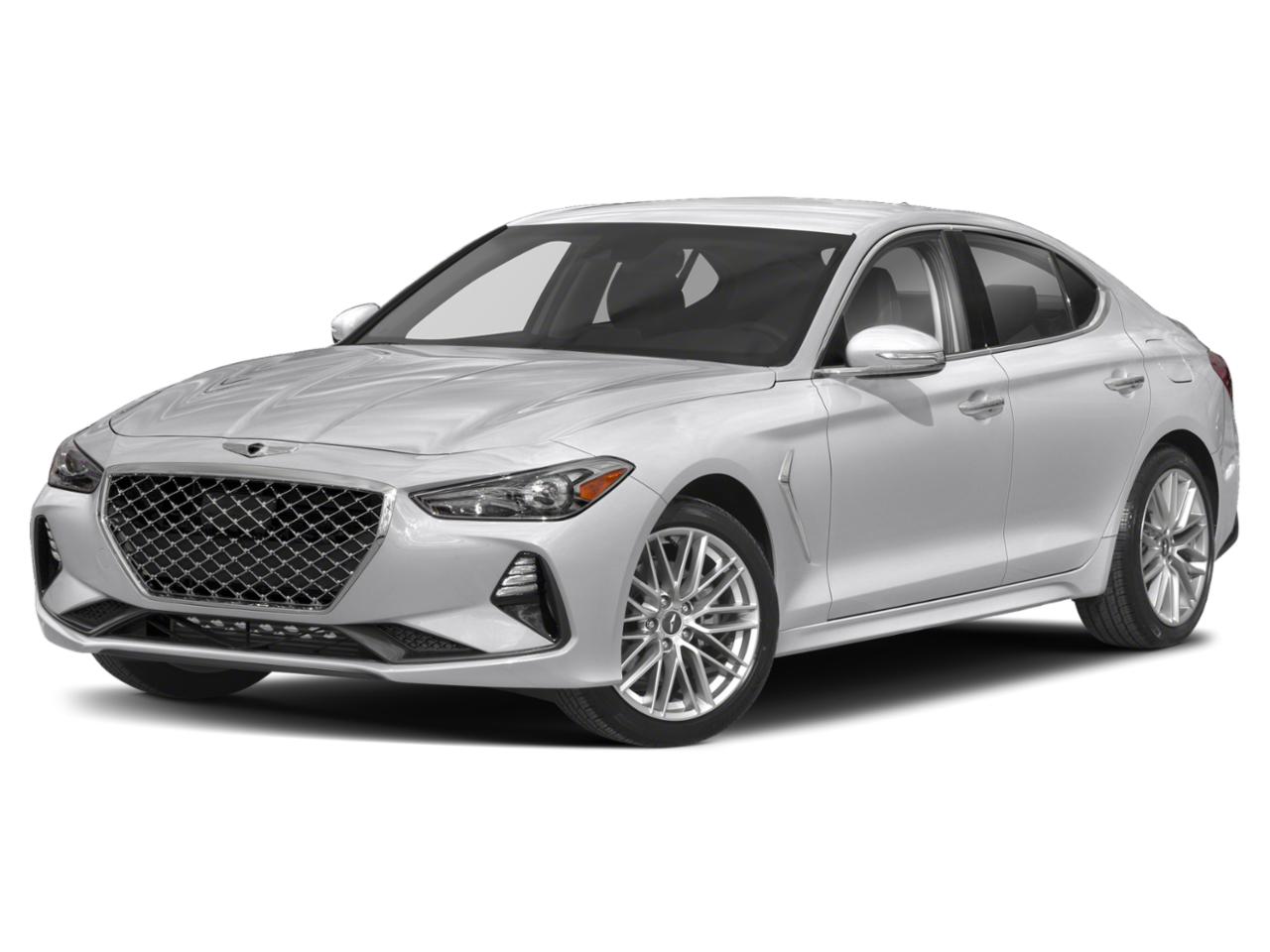 2020 Genesis G70 2.0T AWD White 2.0T AWD. A Genesis G70 at M.J