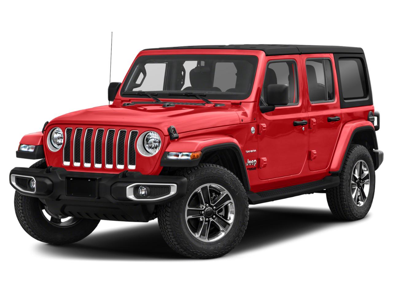 Used 2021 Jeep Wrangler Unlimited Sahara with VIN 1C4HJXEN1MW645997 for sale in Spearfish, SD