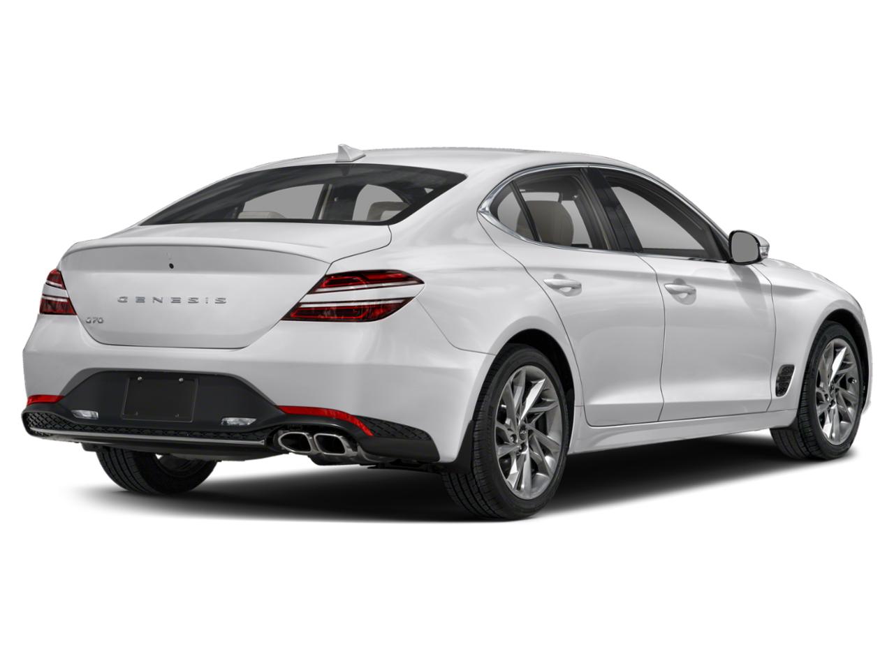 2023 Genesis G70 2.0T White 2.0T RWD. A Genesis G70 at Mack Grubbs ...