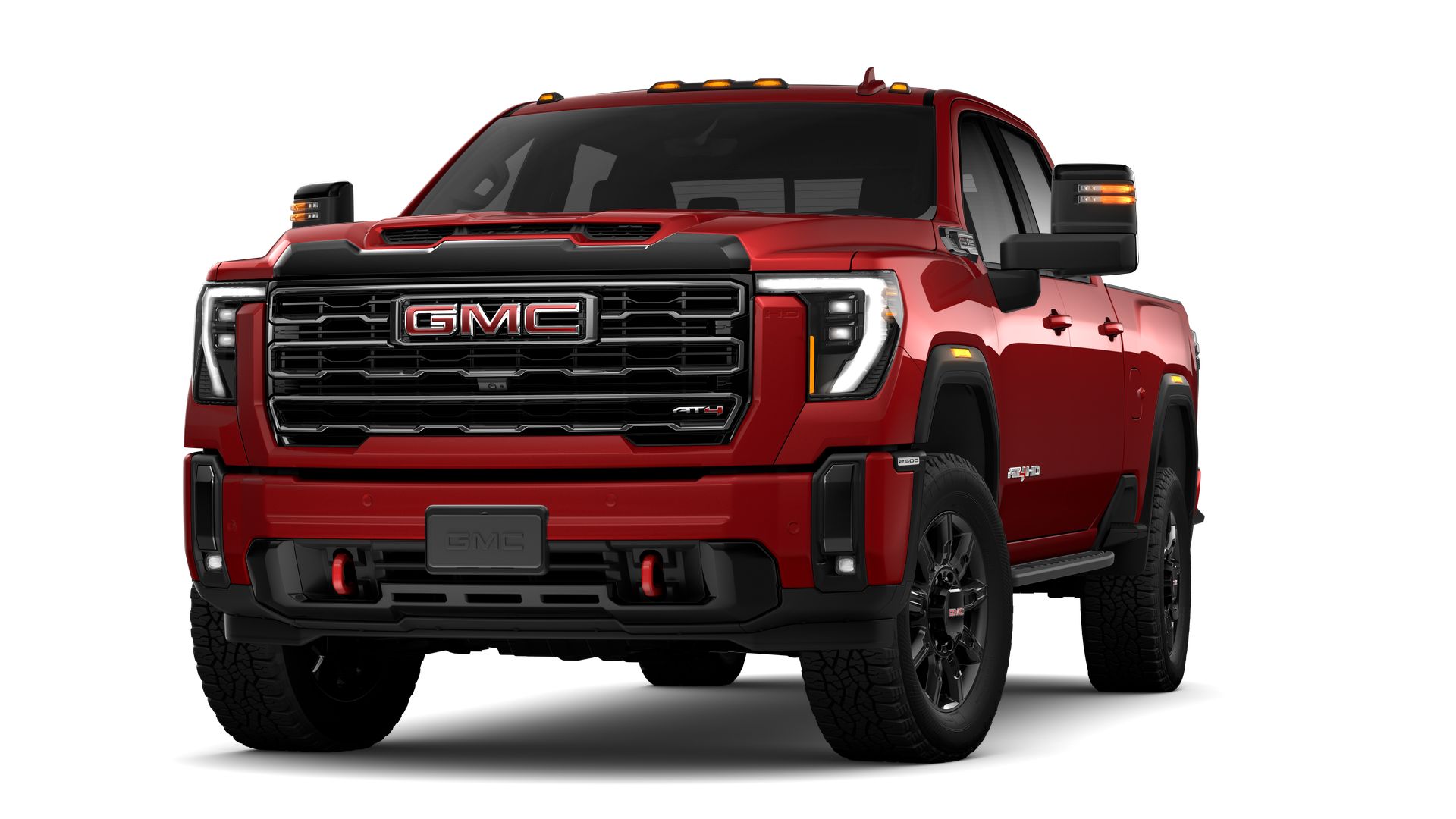 New 2025 GMC Sierra 2500 HD AT4 in Red for sale in PRESQUE ISLE, Maine 4481