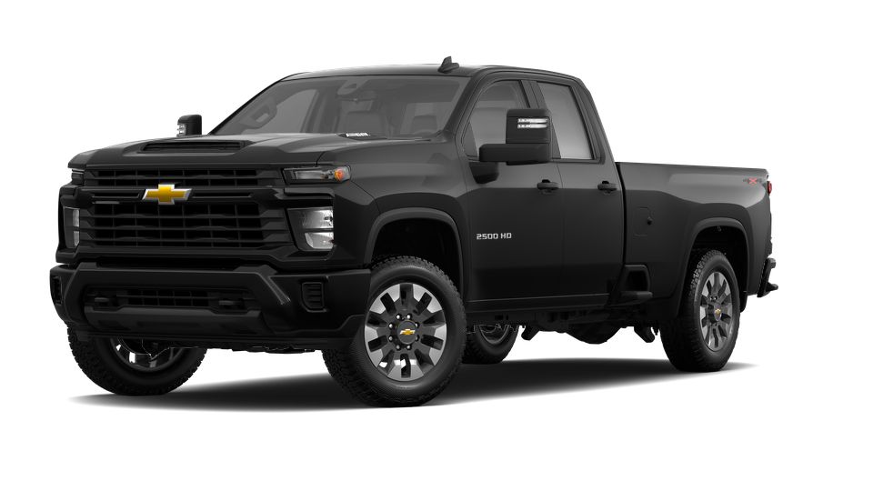 New 2024 Black Chevrolet Silverado 2500HD Double Cab Long Box 4Wheel